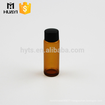 wholesale tubular amber glass vial with screw cap